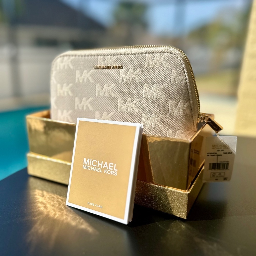 Michael Kors, Jet Set Small Travel Cosmetic Pouch, NWT